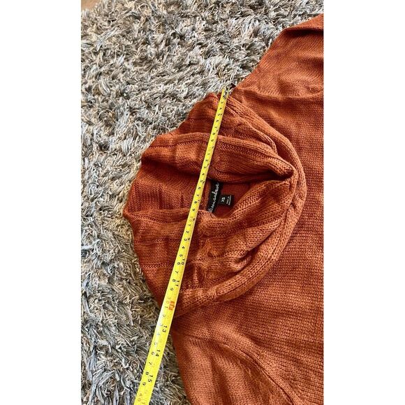 Alison Andrews Pullover Cowl Turtleneck Dress with Pockets Brownish Orange Sz XS - Picture 9 of 14